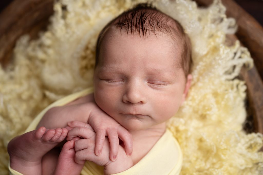 Stunning Newborn Photographs in the Dunmow and Bishop’s Stortford area - face