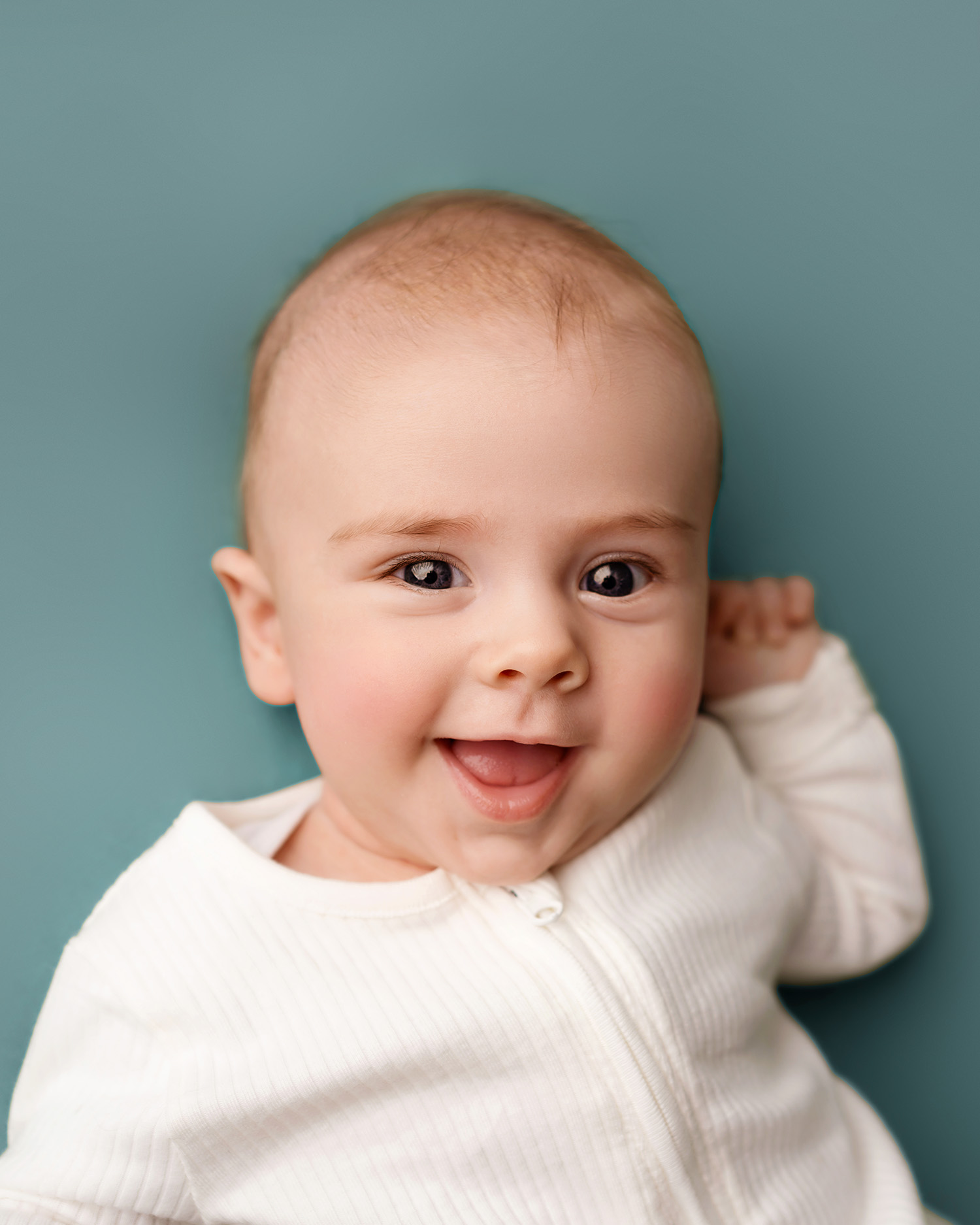 photo of cute smiling baby boy